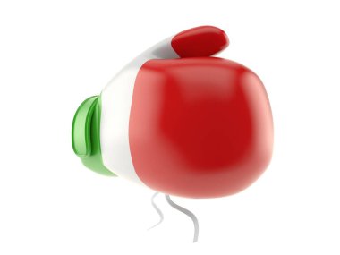 İtalyan bayrağıyla boks eldiveni