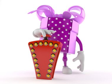 Hediye karakteri sorgulama düğmesine bas