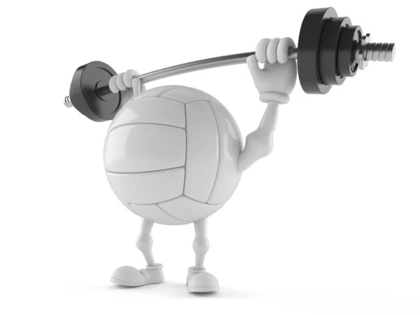 Volleybal karakter tillen zware lange halter — Stockfoto