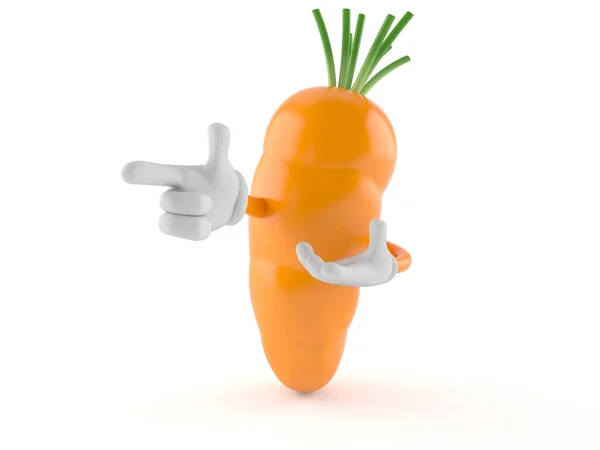Carrot character — Stock Photo, Image