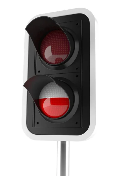 Polish traffic light — ストック写真