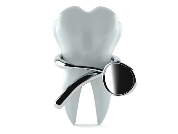 Dente com ferramenta dentária — Fotografia de Stock