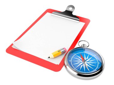 Boş pano ile pusula