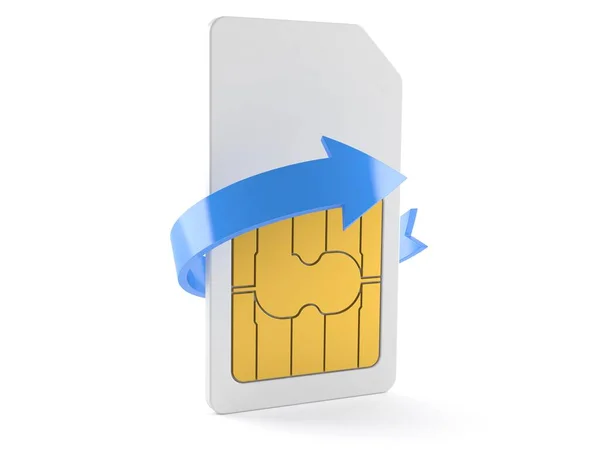 SIM 카드 교환 개념 — 스톡 사진