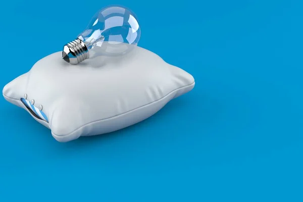 Подушка с лампочкой — стоковое фото