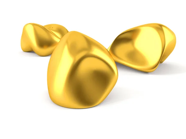 Gold nuggets — Stock Photo, Image