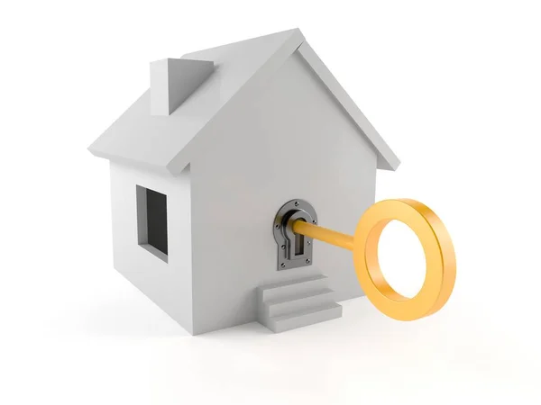 House with door key — Stock Photo, Image