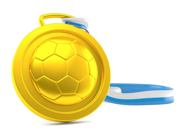 Ποδοσφαίρου μετάλλιο — Φωτογραφία Αρχείου