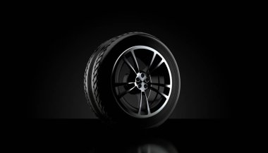 Araç tekerleği izole