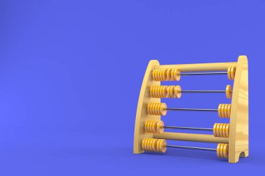 paralar ile ahşap abacus