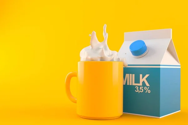 Milk box with mug