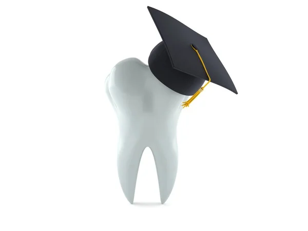 Zahn mit Mörtelbrett — Stockfoto