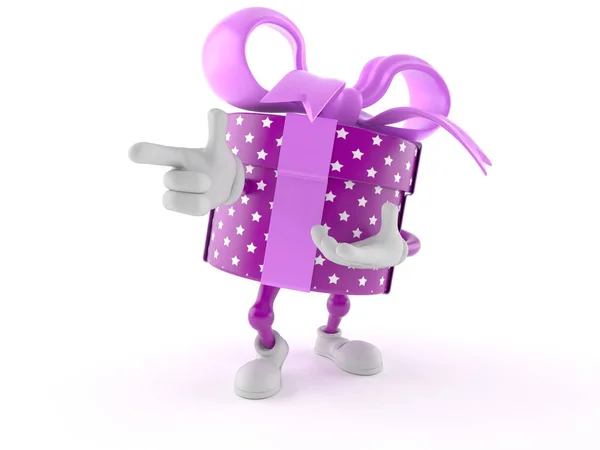 Gift character — Stock Photo, Image