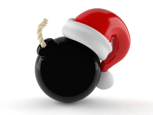 Bomba con cappello da Babbo Natale — Foto Stock
