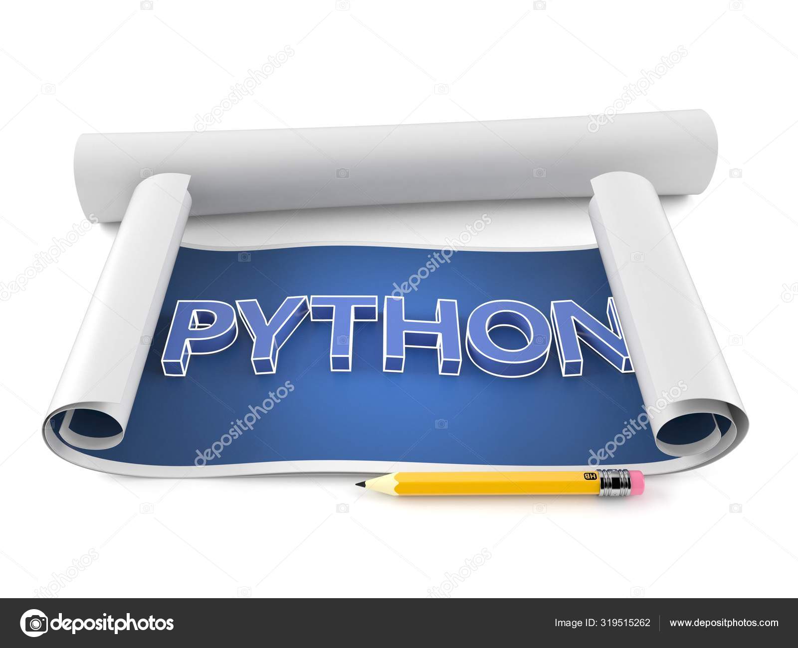 Python text on blueprint — Stock Photo © Talaj #319515262