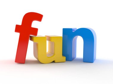 Renkli eğlenceli metin