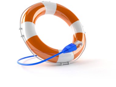 İnternet kablosu olan şamandıra
