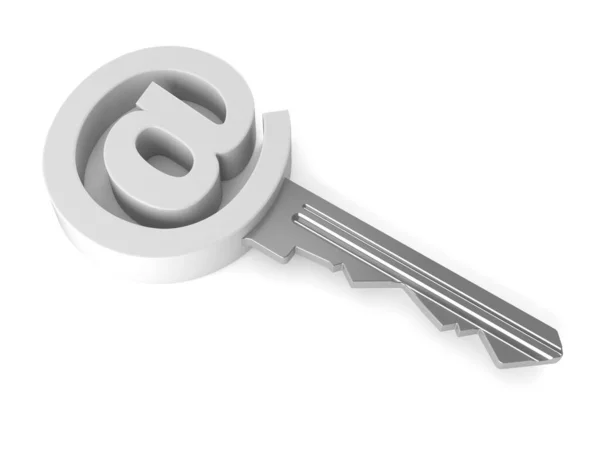 E-mail key — Stock Photo, Image