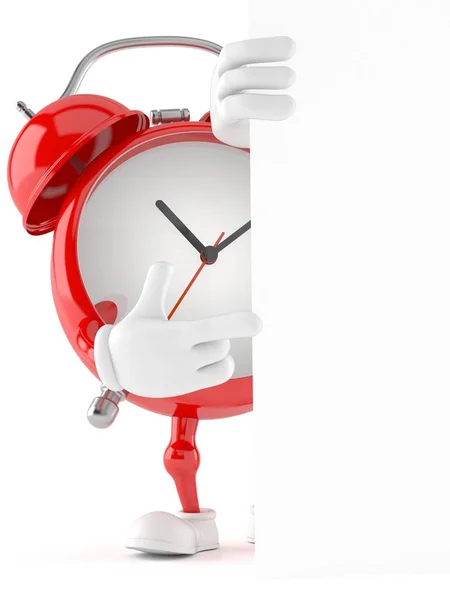 Alarma reloj carácter —  Fotos de Stock