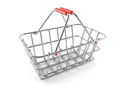 Metal alışveriş sepeti