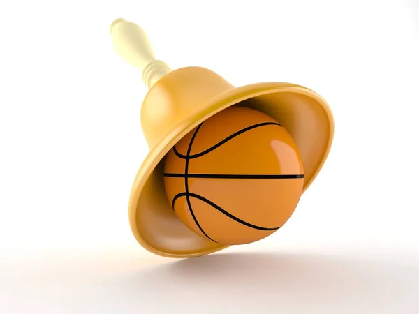 Handbell with basketball — Stockfoto