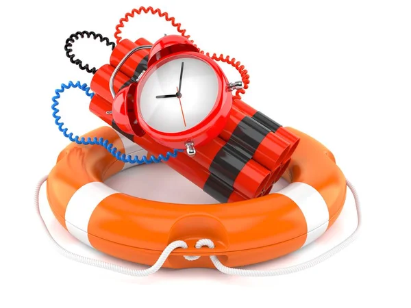 Time bomb with life buoy — Stock Fotó