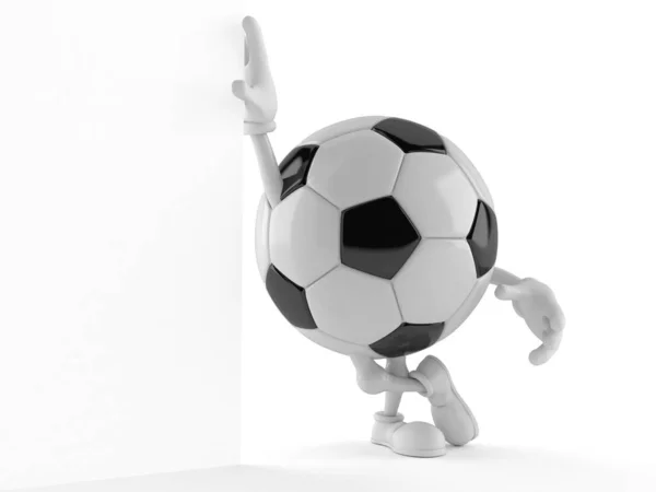 Soccer ball character — Stock Photo, Image