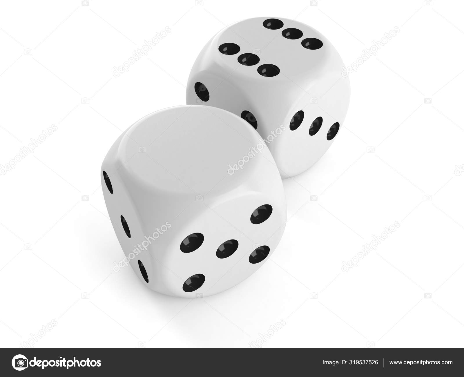 Blank dice Stock Photo by ©Talaj 319537526