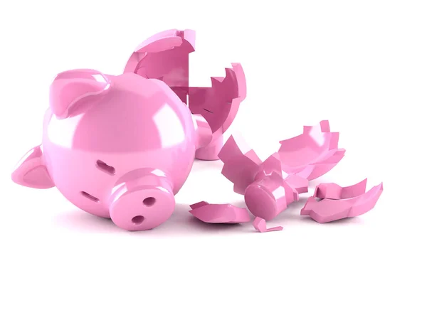 Broken Piggy bank — Stock Photo, Image