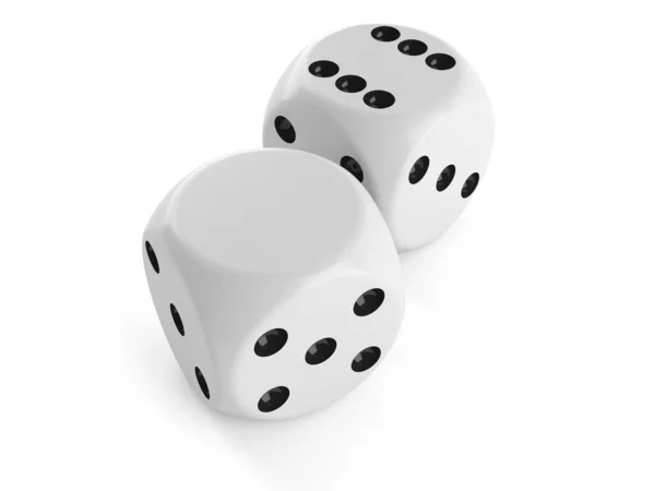 Blank dice — Stock Photo, Image