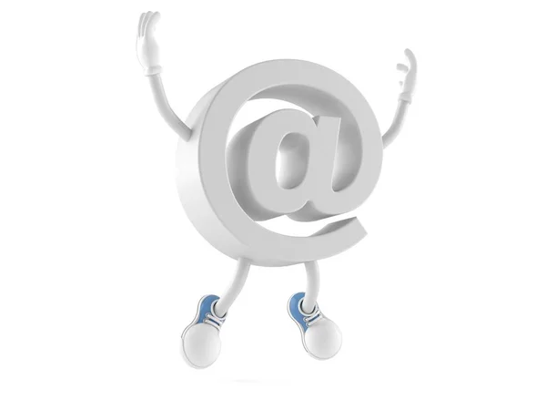 E-mail character jumping — Stock Photo, Image