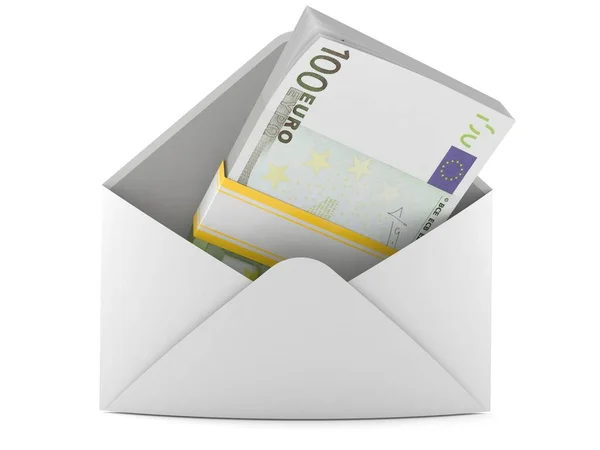 Euro-Währung im Umschlag — Stockfoto
