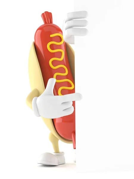 Karakter hot dog — Stok Foto