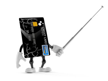 Kredi kartı karakter işaretleyici çubuğu