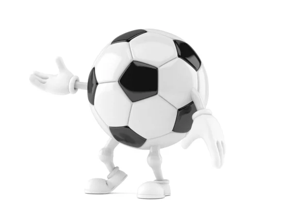 Soccer ball character — Stock Photo, Image