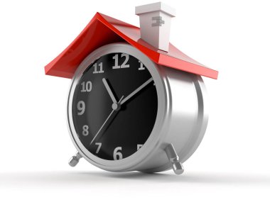 Çatısı olan çalar saat