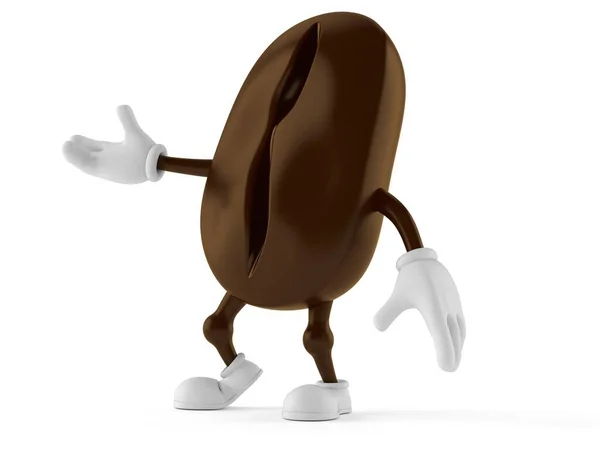 Coffee bean character — Stock Photo, Image