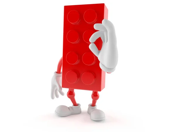 Символ блоку іграшок з ок жестом — стокове фото