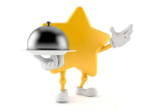 Star karakter gazdaság vendéglátó kupola — Stock Fotó