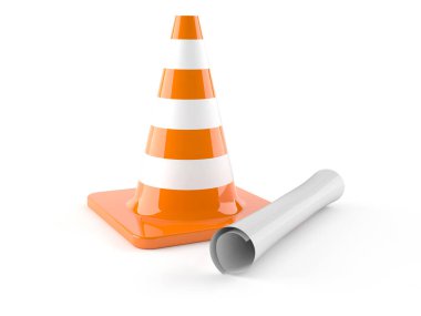 Ayrıntılı trafik konisi