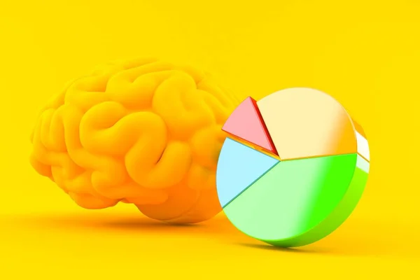 Intelligence background with pie chart — Stock Photo, Image