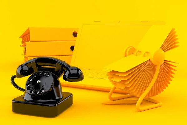 Office background with telephone — Stock Photo, Image