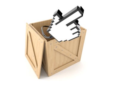 Sandığı internet imleci ile aç