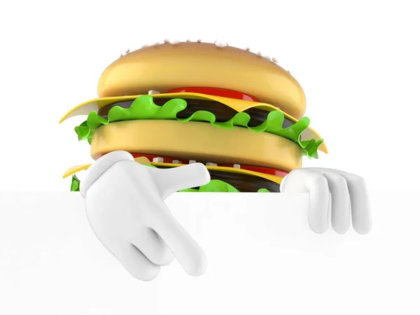 Hamburger karakteri — Stok fotoğraf