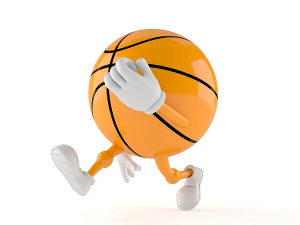 Basketball-Charakterlauf — Stockfoto