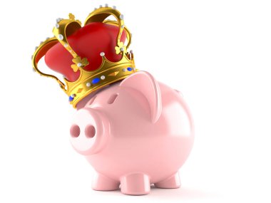 taç ile Piggy banka