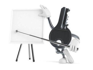 Boş tahtası olan kapı anahtarı karakteri