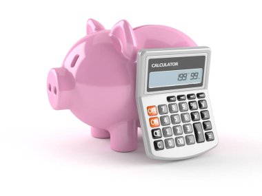 Hesap makineli domuz kumbarası