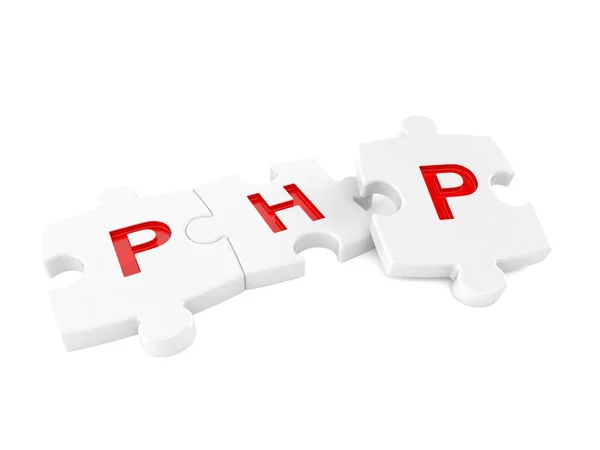 Concepto de rompecabezas PHP — Foto de Stock