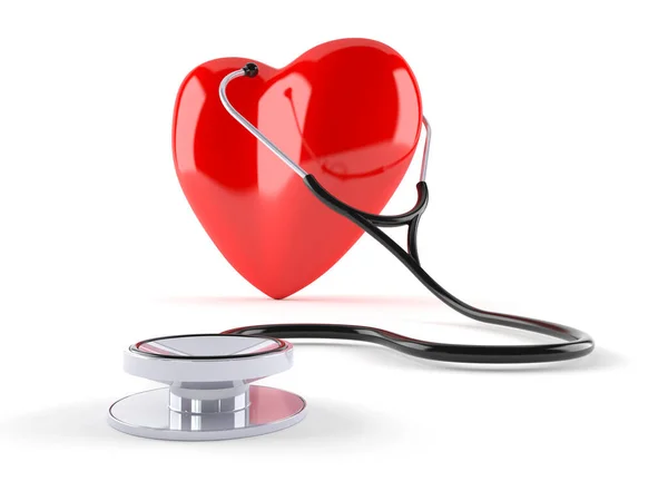 聴診器で心臓 — ストック写真